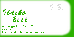 ildiko beil business card